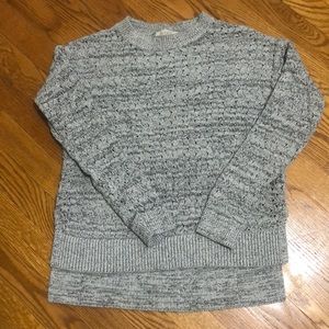 Gray knit sweater